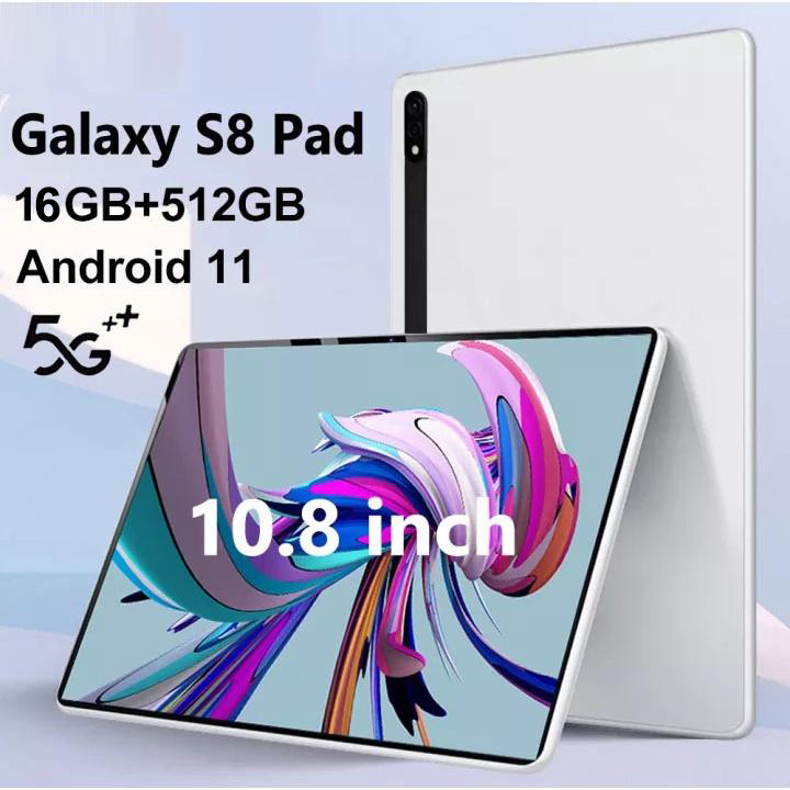 Buy 1 Get 6 Free】 Galaxy Tab S8+10.8 Inch HD Large Screen Black Border Tablet PC 16GB+512GB Cheap Tablet PC Support 2pcs 5G SIM Card Original Tablet 1 Year Warranty Free Shipping