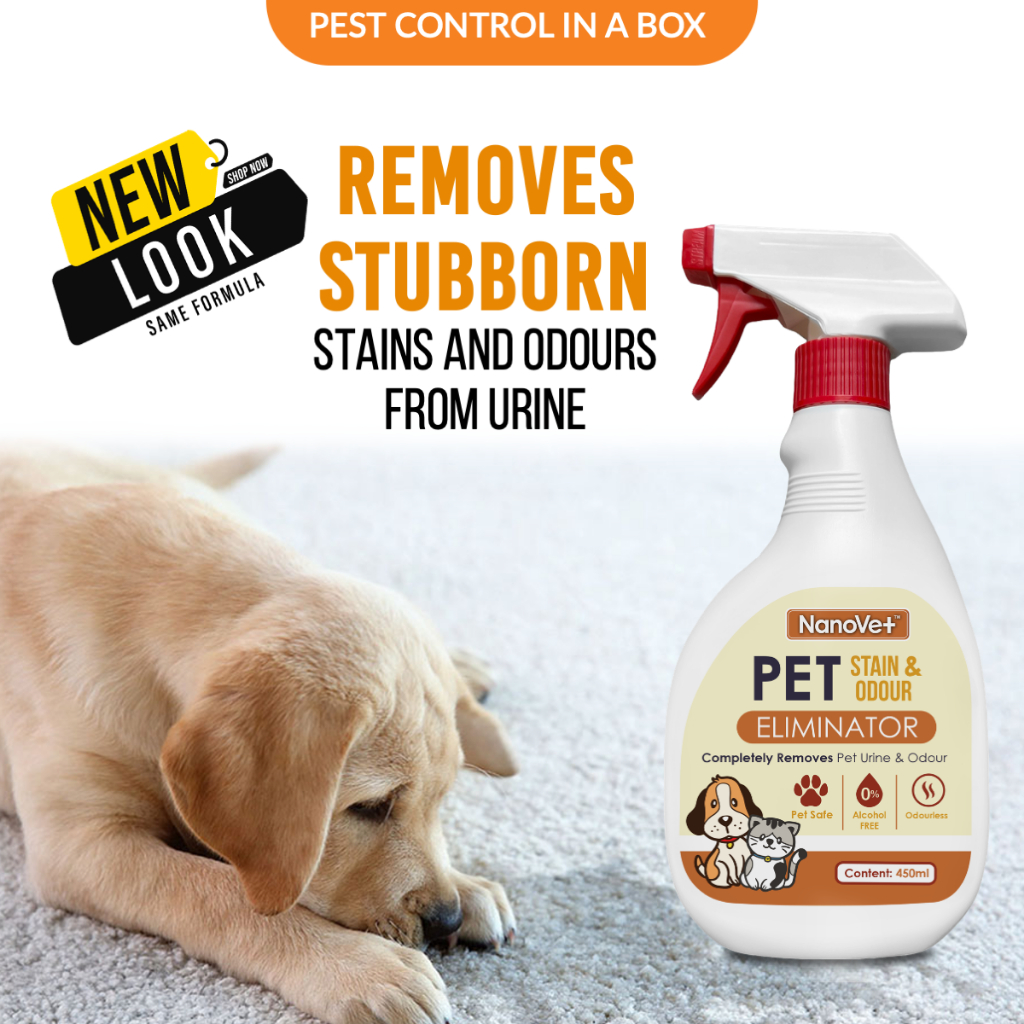 Nanovet Pet Stain Urine and Odour Eliminator for Cat and Dog