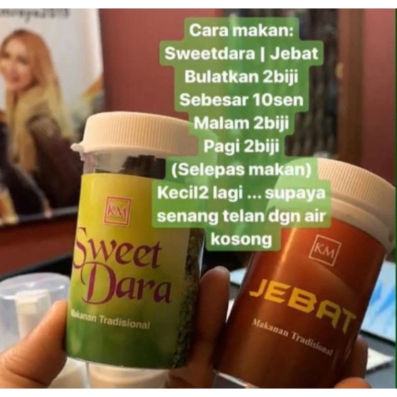 Sweet dara by kak km original hq/jamu jebat by km/jamu sweet dara kak km/jamu sweet dara/jamu gentel sweet dara kak