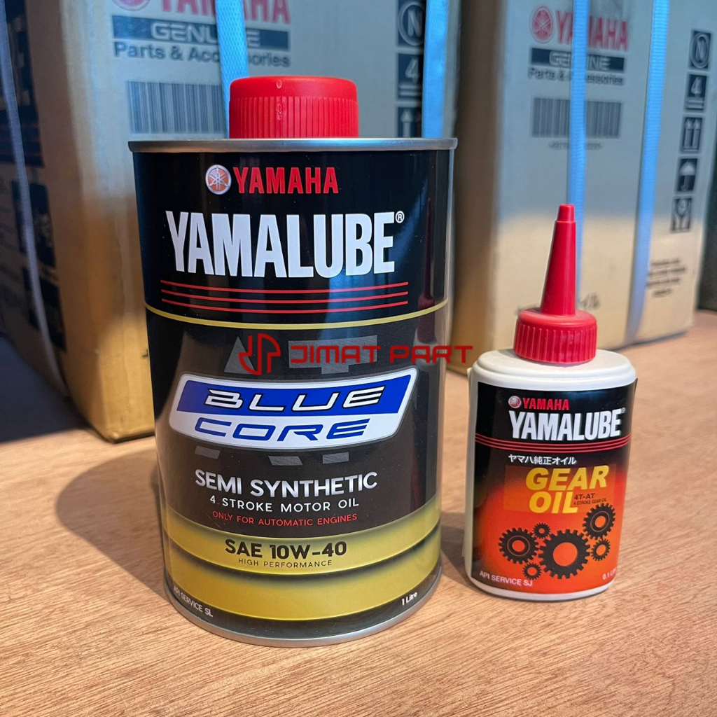 (SET) YAMALUBE 10W40 AT BLUE CORE SEMI SYNTHETIC NVX155 NMAX XMAX NOUVO