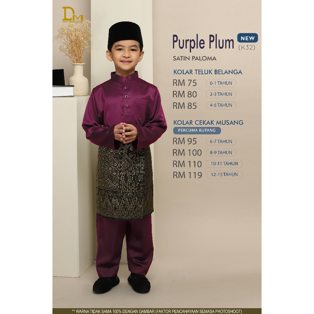 [K28 - K34] BAJU MELAYU BUDAK MUHAMMAD JUNIOR RAYA 2023