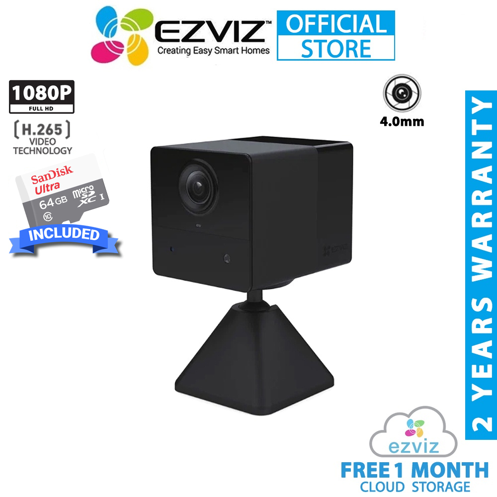 Ezviz BC2 1080P 2MP Indoor Wi-Fi Smart Home Battery Wireless CCTV ...