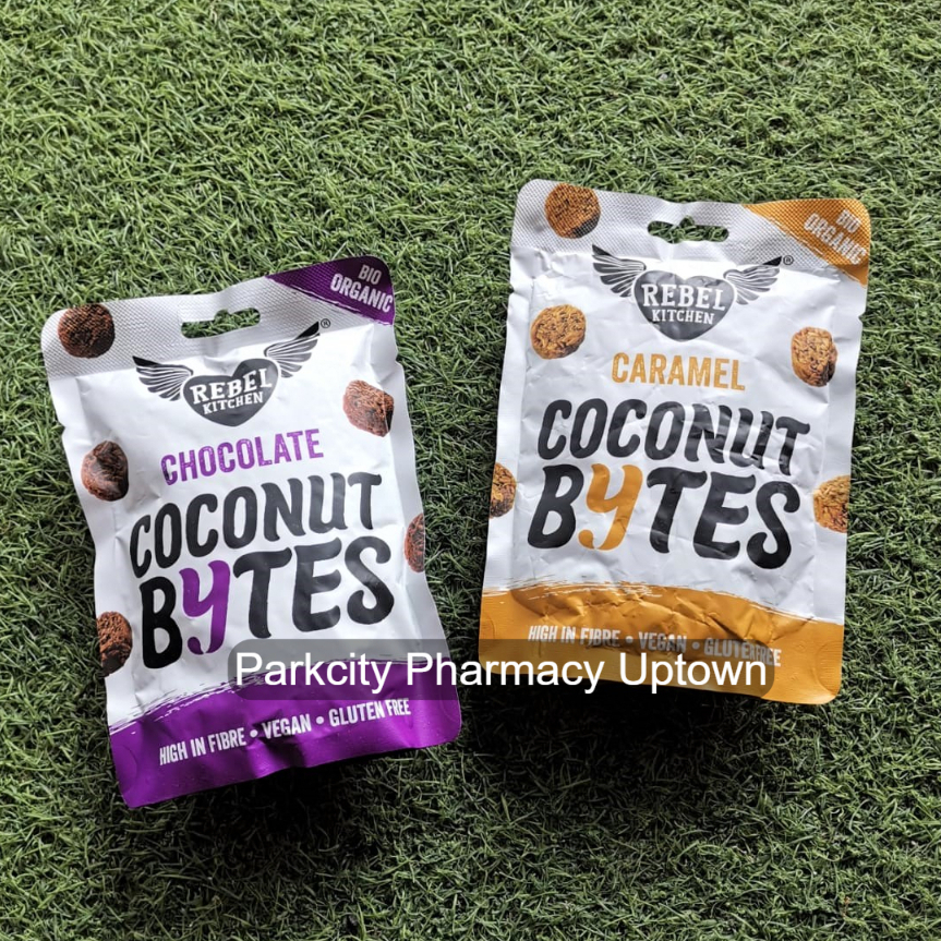 CFO Rebel Kitchen Organic Coconut Bytes 26g  - Caramel/ Chocolate