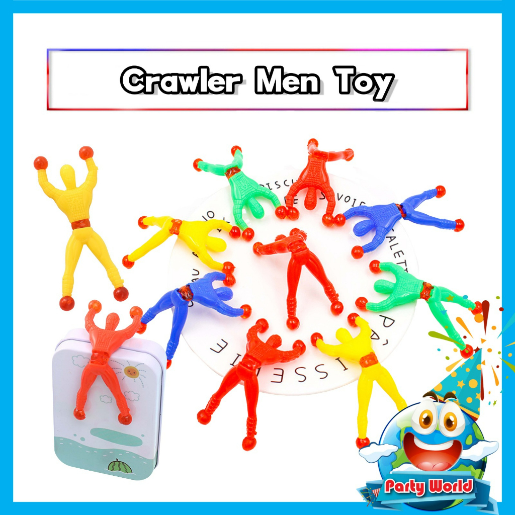 Sticky Wall Toys Window Crawler Man Sticky Stretchy Wall Climbers Spider Man