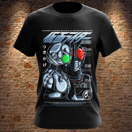 READY STOCK - BAJU KAMEN RIDER RX SHADOW MOON CUSTOM DESIGN - HIGH PREMIUM QUALITY DTF PRINTING - A3 SIZE ARTWORK