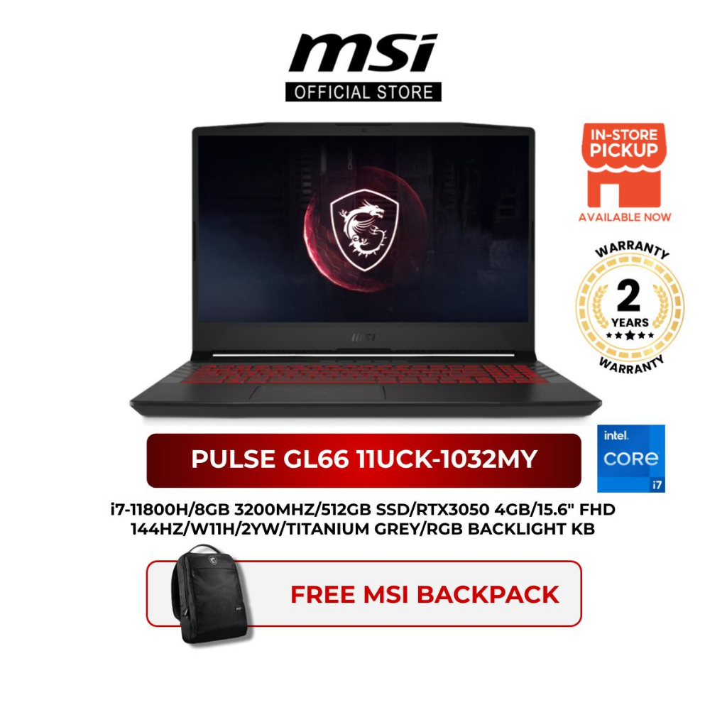 MSI Pulse GL66 Price in Malaysia & Specs - RM3330 | TechNave