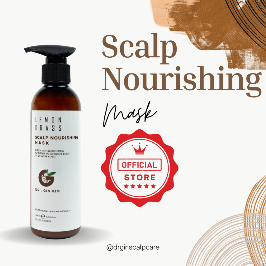 DR GIN【LEMONGRASS SCALP NOURISHING HAIRCARE MASK】HAIR CARE TREATMENT 200ml / MASK KULIT KEPALA/ 头皮护理面膜霜