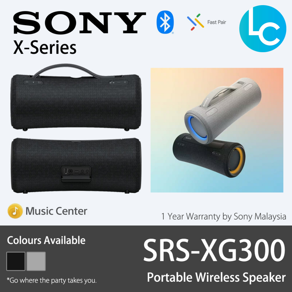 Sony SRS-XG300 Portable Bluetooth Speaker - Black