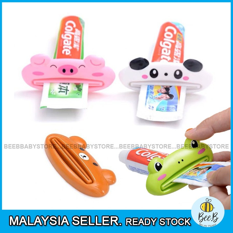 Baby Reusable Toothpaste Squeezer Tube Dispenser Extrude Cleaning Foam Cream Squeezer Clip BTP