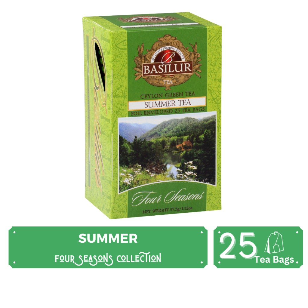 Basilur Four Season Collection Summer Green Tea 25 Individual Teabags