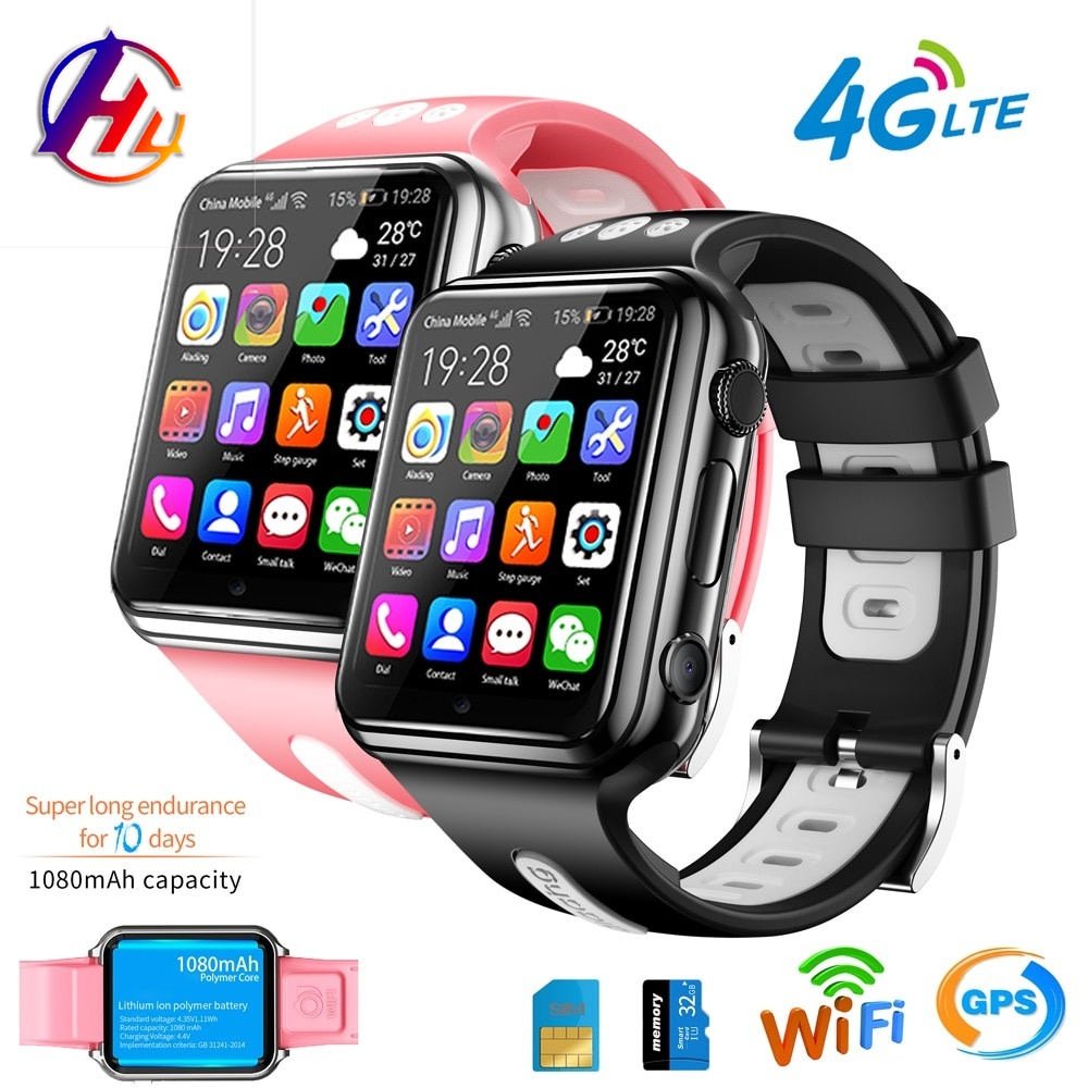 TIKTOK W5 4G GPS Wifi Location Student/Children Smart Watch Phone Android System App Install Bluetooth Smartwatch SIM Card W5