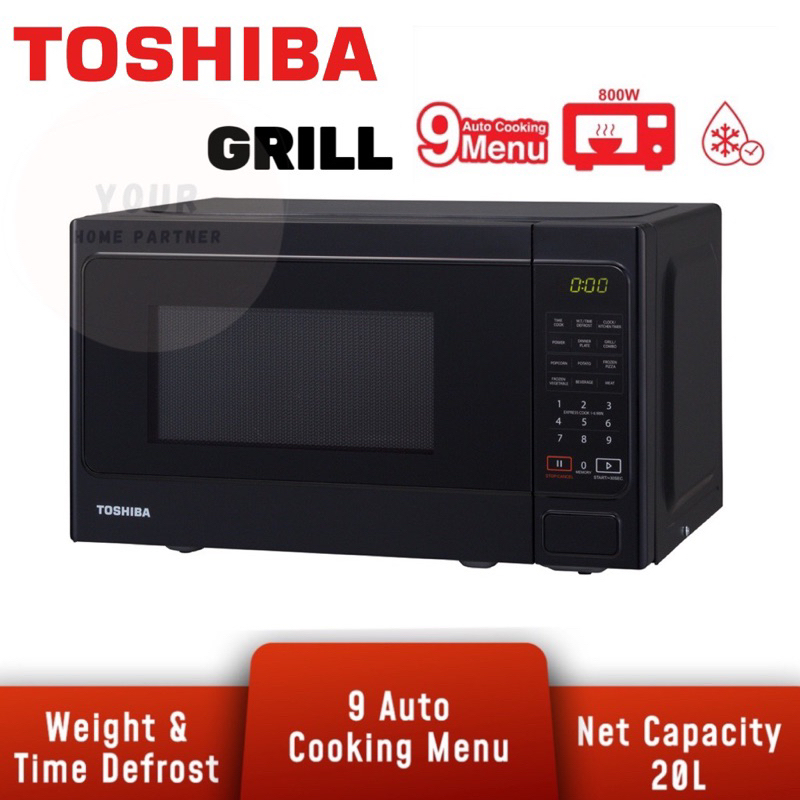 Toshiba Microwave With Grill Digital Touch ER-SGS20(K)MY 20L