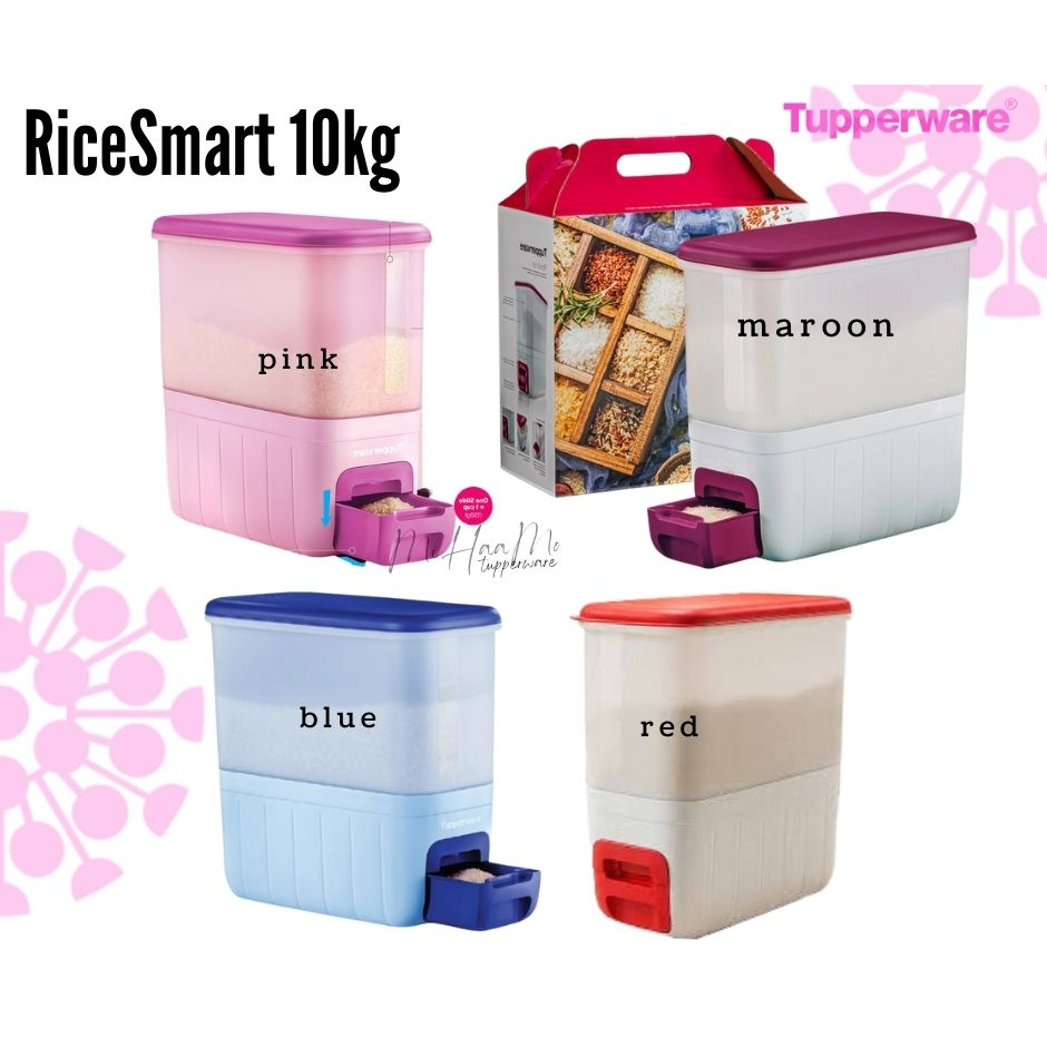 Tupperware RiceSmart 10kg Rice Smart Dispenser Bekas Tong Beras Tall Container First In First Out