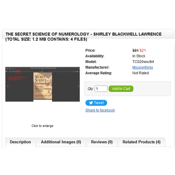 The Secret Science of Numerology - Shirley Blackwell Lawrence (Total size: 1.2 MB Contains: 4 files)