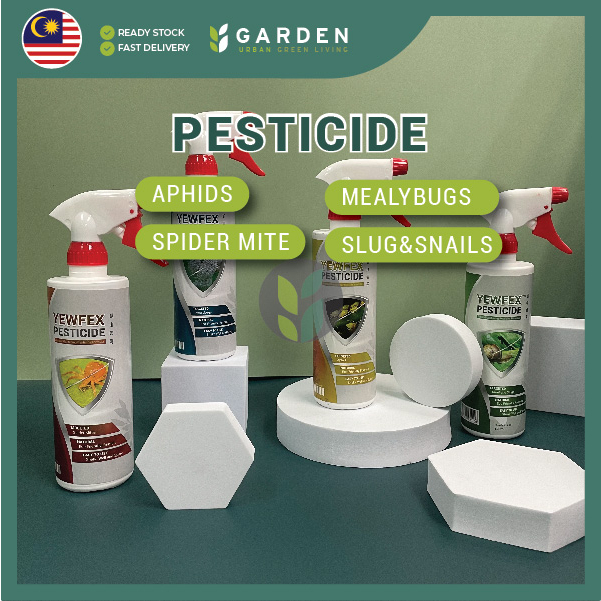 Yewfex 500ml Pesticide Repellent Organic Plant Pest Control Spider Aphids Mealy Bugs Slug Snail Spray Serangga 杀虫剂植物