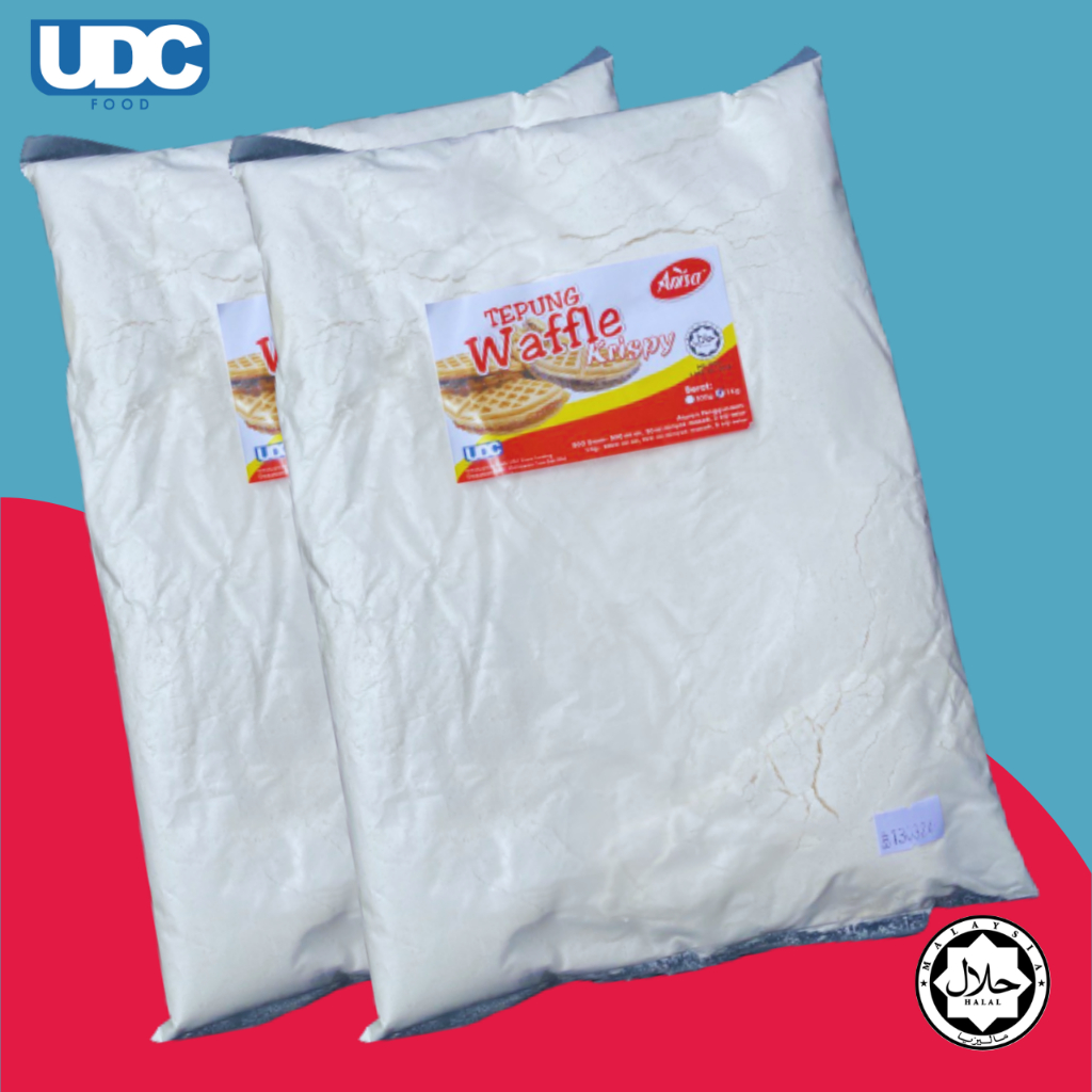 [500GRAM/1KG] Tepung Waffle Crispy/ Waffle Mix ANISA -Rangup, Lembut & Wangi. Keluaran Bumiputera/Halal JAKIM