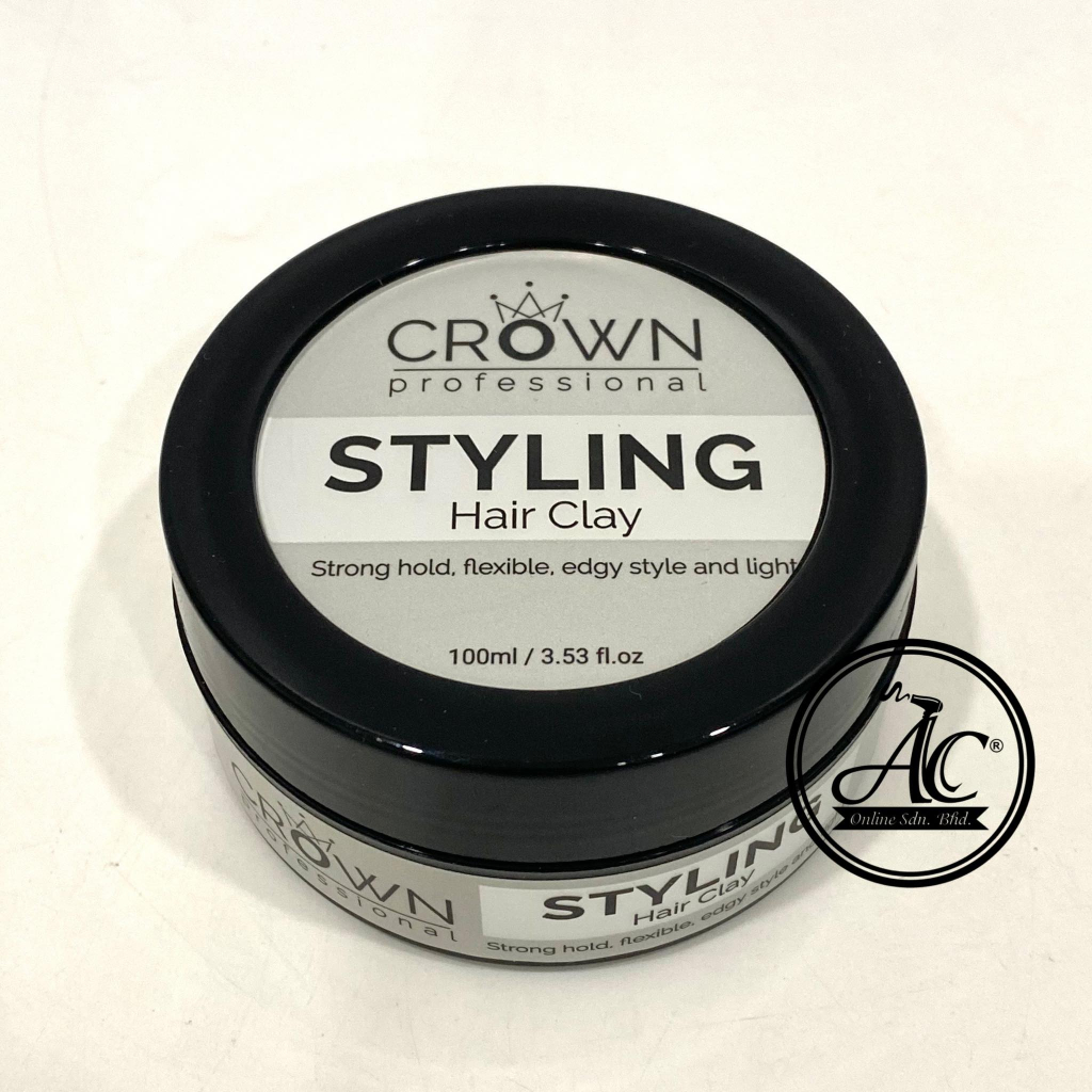 Crown Professional Styling Hair Clay 100ml Ready Stock in Malaysia 男生造型发泥发膏