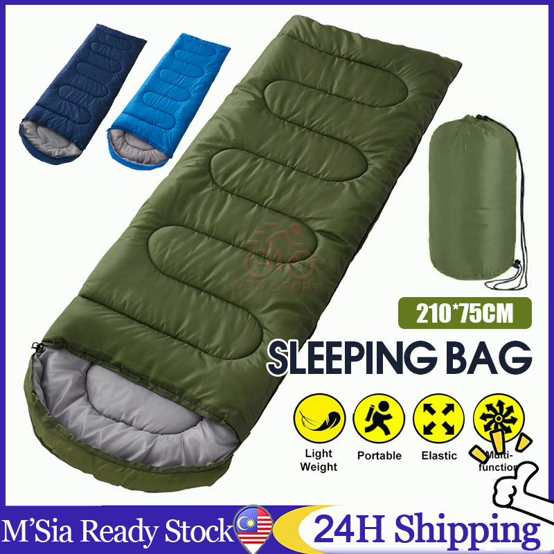 Outdoor Sleeping Bag Portable Waterproof Camping Bed Outdoor Travel Hiking Khemah Blanket Tilam Beg Tidur Sleep Bag 睡袋