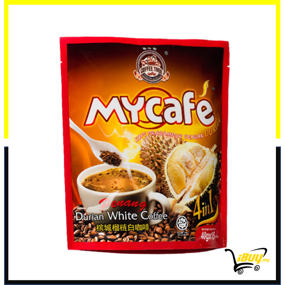 Coffee Tree MyCafe Penang Durian White Coffee (40g x 15's) GB10