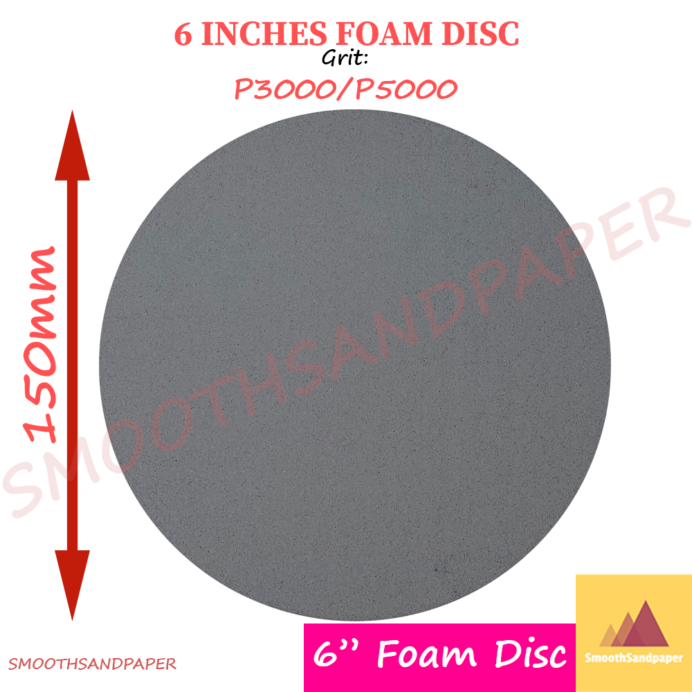 6 Inches 150mm Grinding Foam Disc 3D Pyramid Abrasive Sanding Sponge Disc 6寸金字塔海绵抛光精磨砂纸 image 5