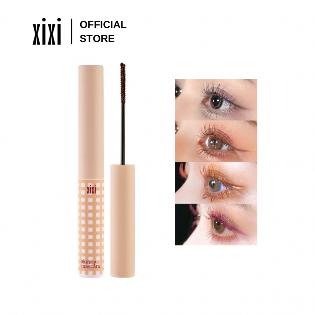 XIXI Colorful Mascara Portable Fast Dry Curling Fine Brush Girls Makeup Tool Lengthening Eyelash Eyelash Mascara