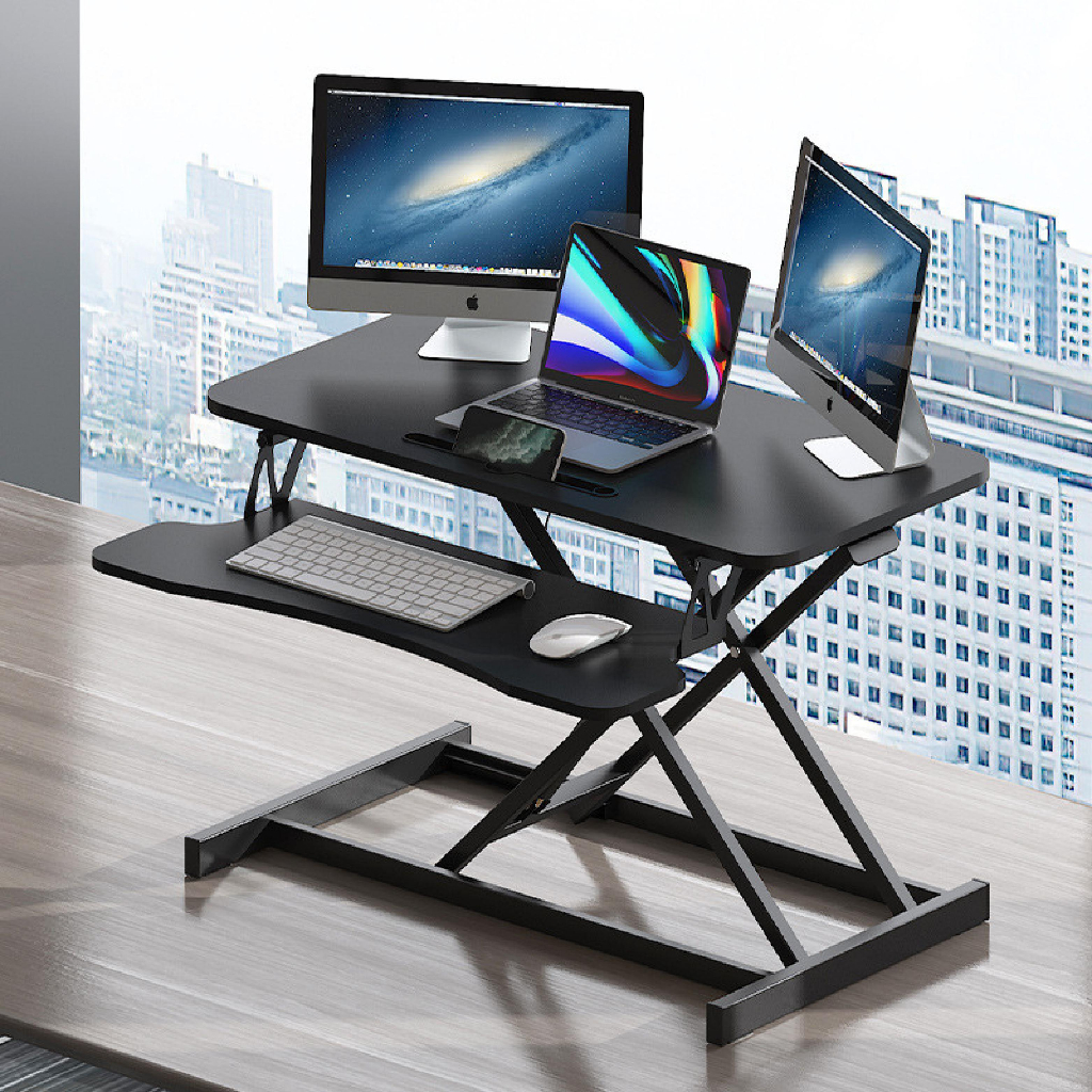 Ergonomic Standing Desk Height Rising Desk Converter Tabletop Table On Table Stand Up Workstation