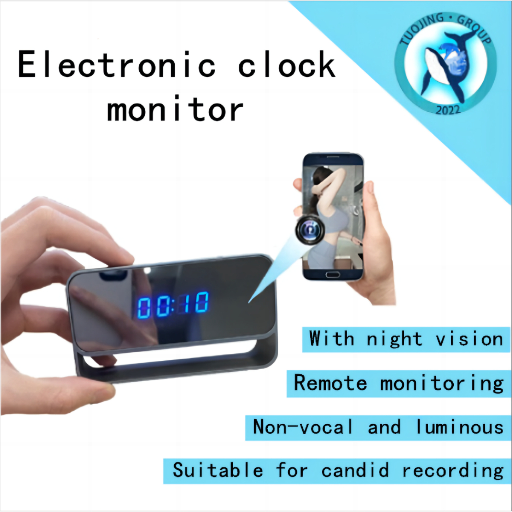 【IN STOCK/Fast】Hidden Camera Electronic Clock - Covert Surveillance for Home and Office spy camera cctv mini