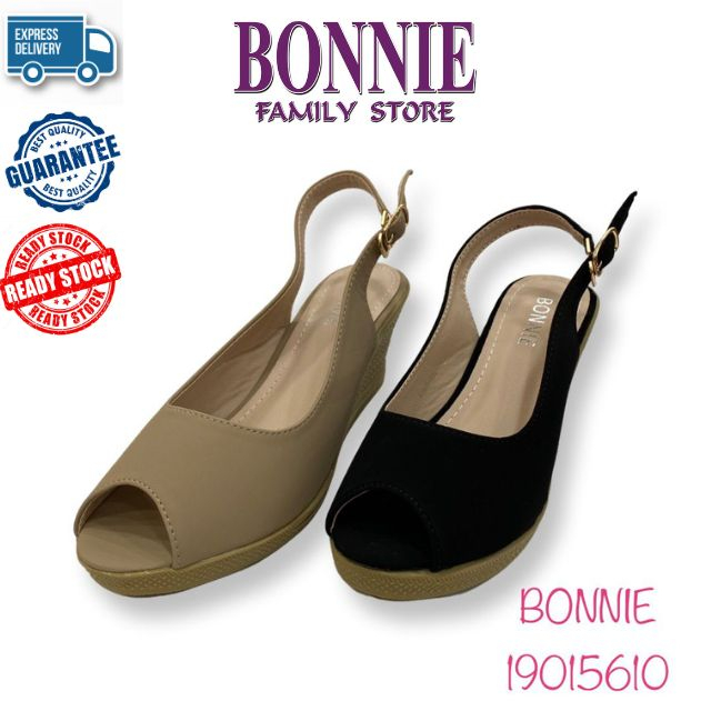 BONNIE Ladies SlingBack Wedges Sandal S19015610 RM59.99/Kasut Perempuan/Selesa Tali belakang/korean style/厚底鞋露脚趾