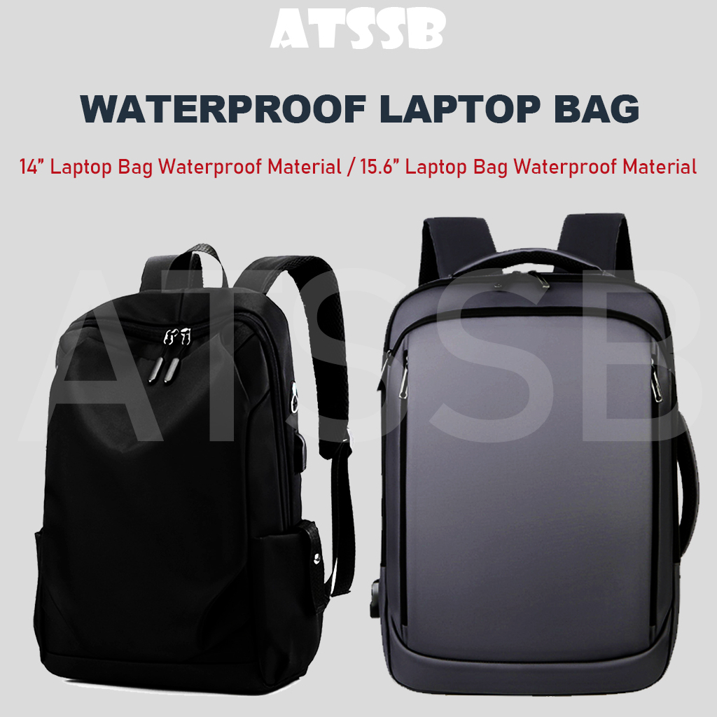 laptop backpack Waterproof Laptop Beg Stylish Casual Ins Design USB charging backpack Leisure bag 3 color 防水双肩包背包