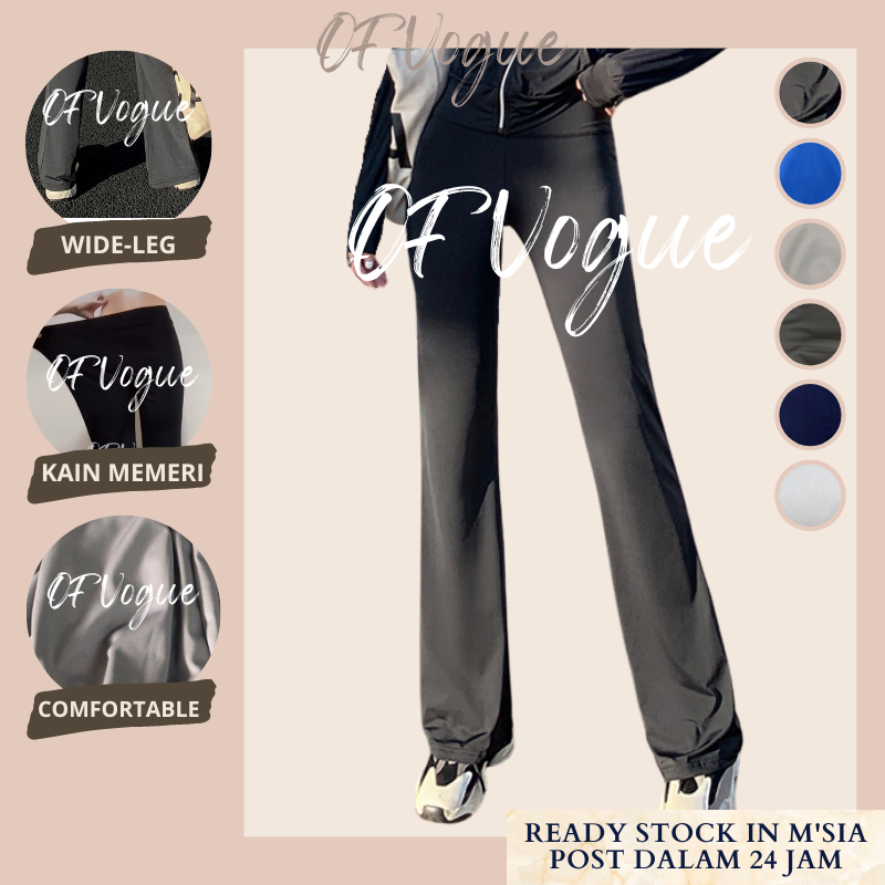 OFVOGUE Seluar Bootcut Women Long Trousers New Fashion Palazo laici Female Cotton Loose Casual Pants Plus Size