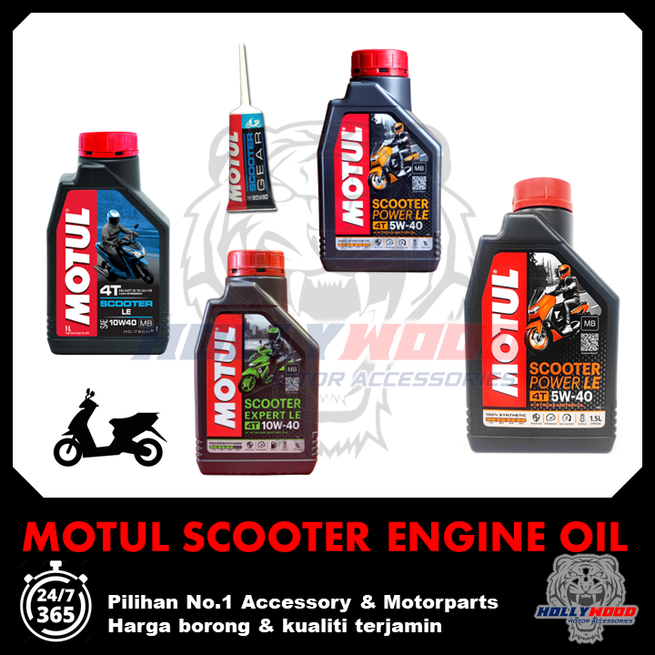 MOTUL 4T SCOOTER TECHNOSYNTHESE ENGINE OIL LE 10W40 MB HC-TECH EXPERT POWER 5W40 SAE 80W90 GEAR OIL