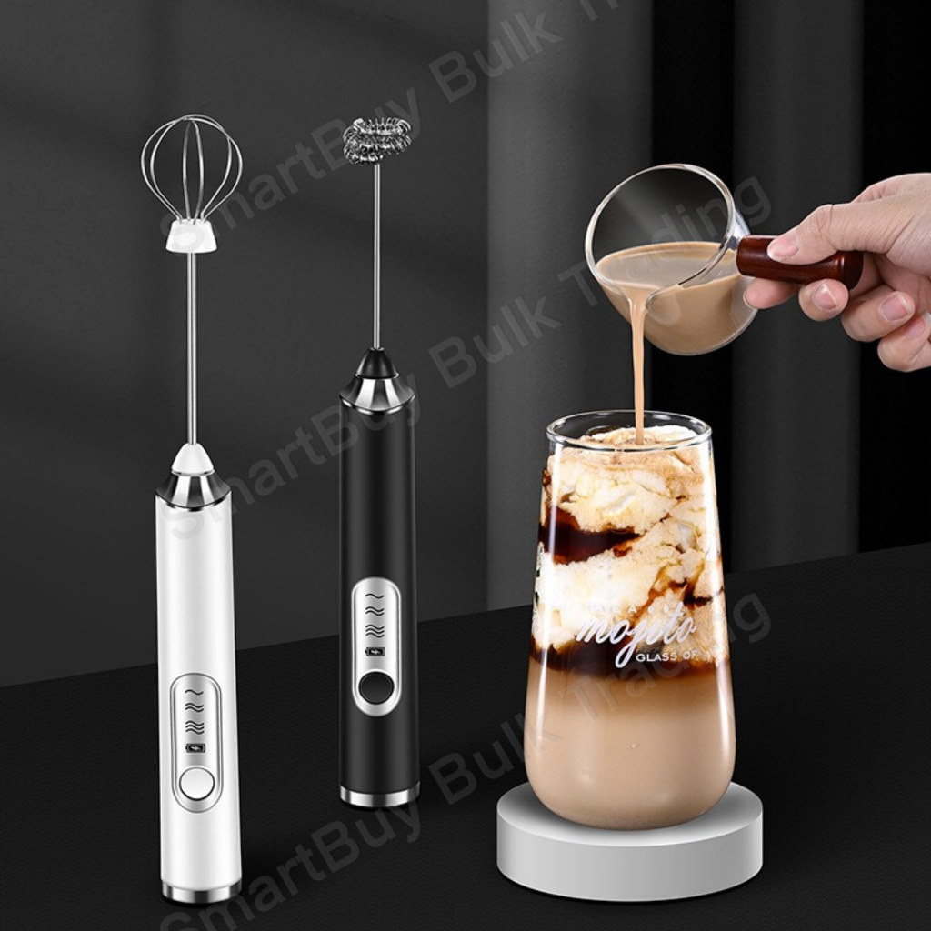 Handheld Rechargeable USB Electric Milk Frother and Egg Beater Cream Stirrer Chocolate Coffee Foam Household Blender