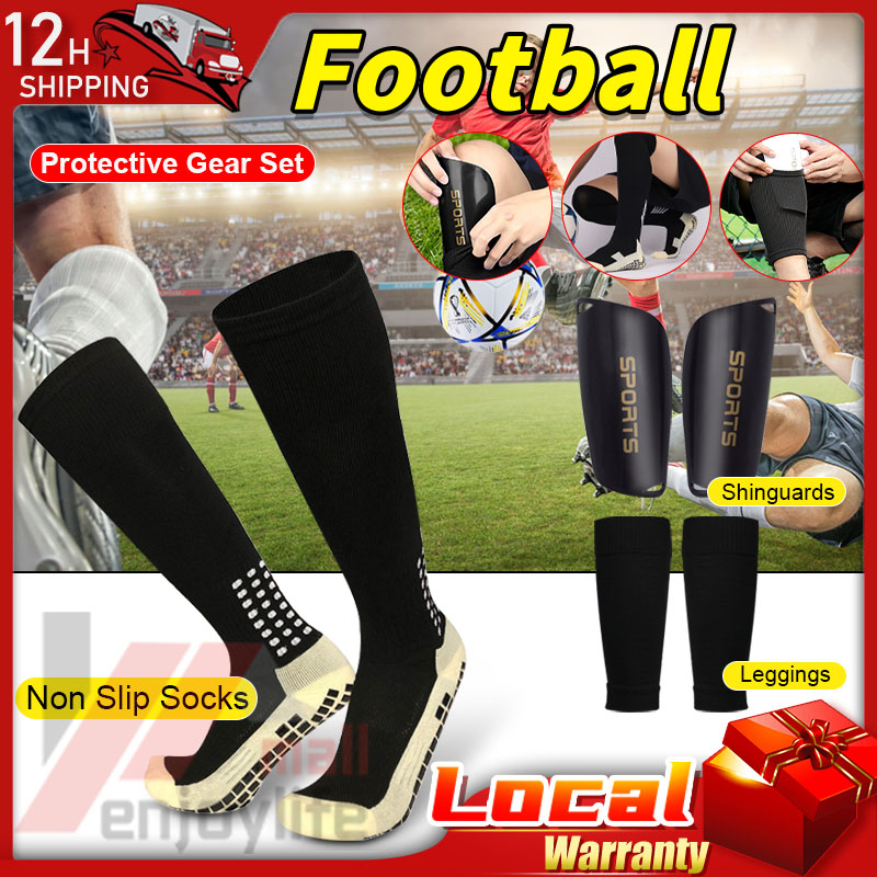 Shin pad Stokin Knee pad Panjang Bola sepak bola Leg Sleeve Football gear Soccer Calf High Ankle Protective Sarung Kaki