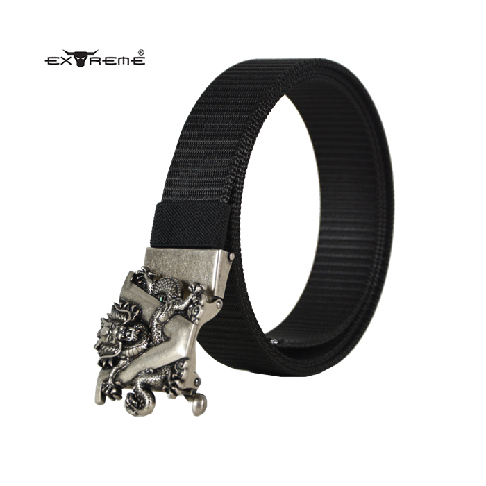 [Extreme] Automatic Buckle Military Tactical Nylon Waistband Sport Non-Magnetic Belt for Men | Tali Pinggang Lelaki