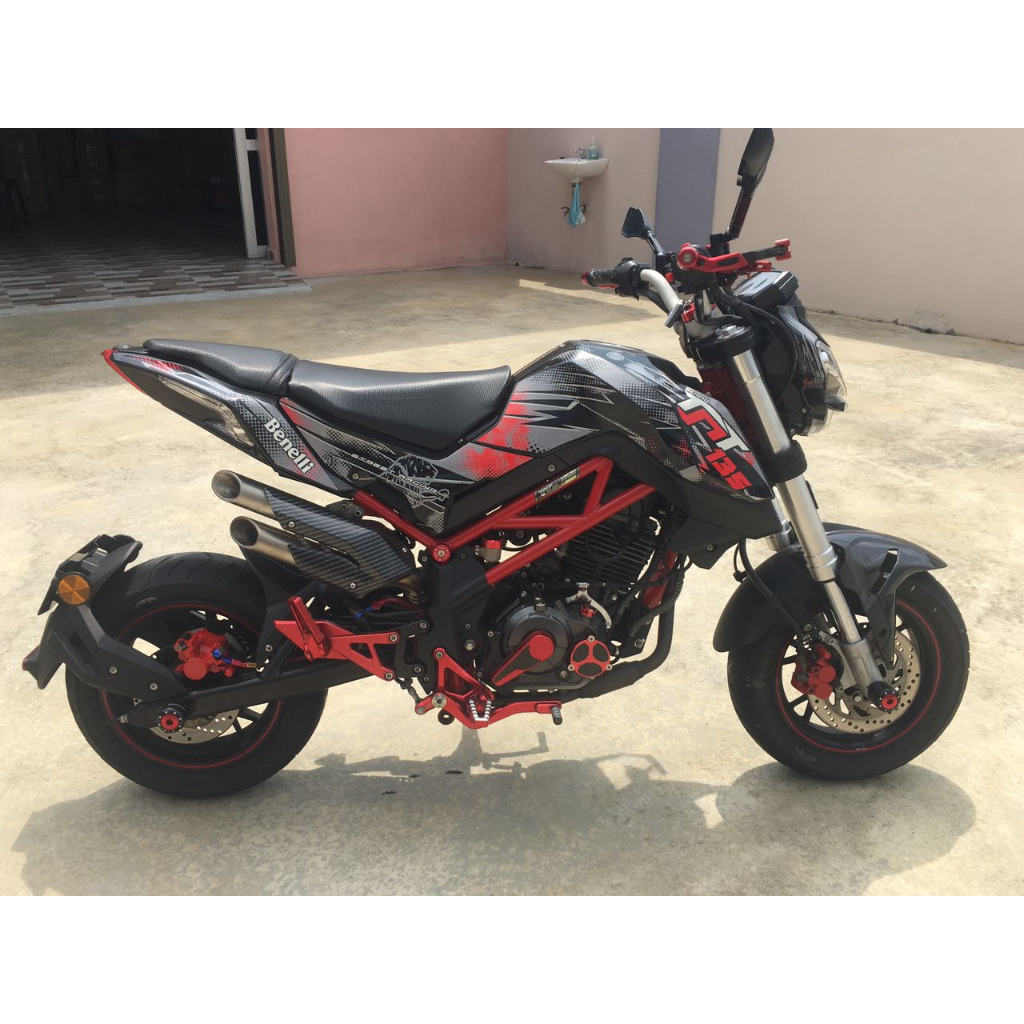 (Used) Benelli TNT135 LE Limited Edition Motosikal With Special Number Plate Kapit 2424 Motor TNT 135 Nombor Plat Cantik