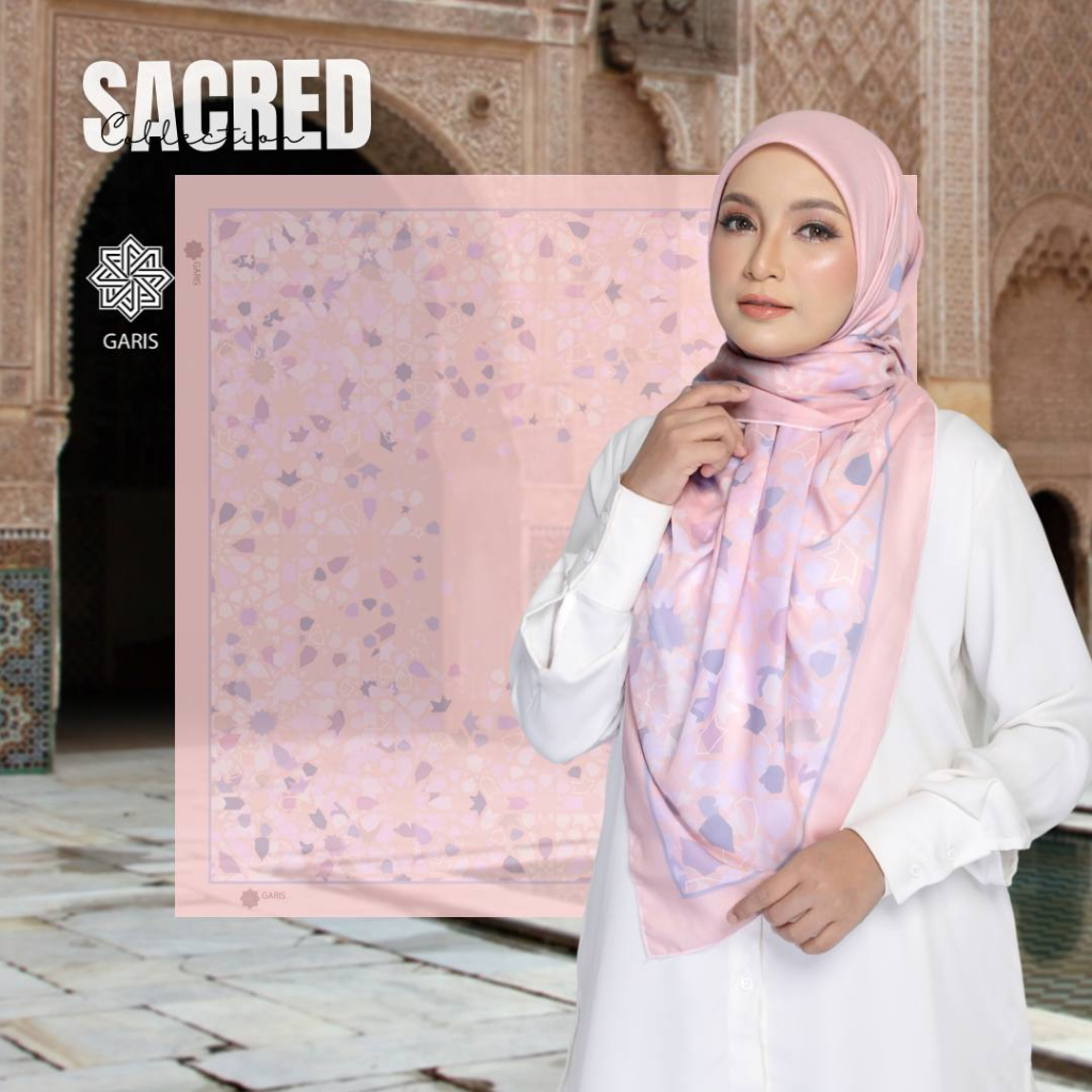 Tudung Bawal Garis l Japanese Premiun Cotton Voile Bidang 48 l SACRED Series