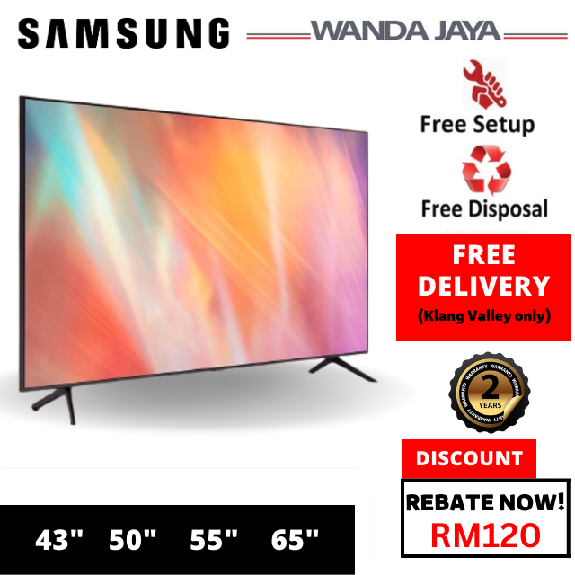 [FREE DELIVERY] Samsung TV 50AU7000 4K UHD Smart TV (43" / 50" / 55"/ 65") 43AU7000 / 50AU7000 / 55AU7000 / 65AU7000
