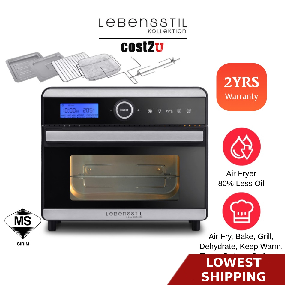 Lebensstil 18L Air Fryer Oven | LKAF-2001X (Food Dehydrator Roaster Oven Toaster Ketukar Elektrik Electric Oven MMAFO22