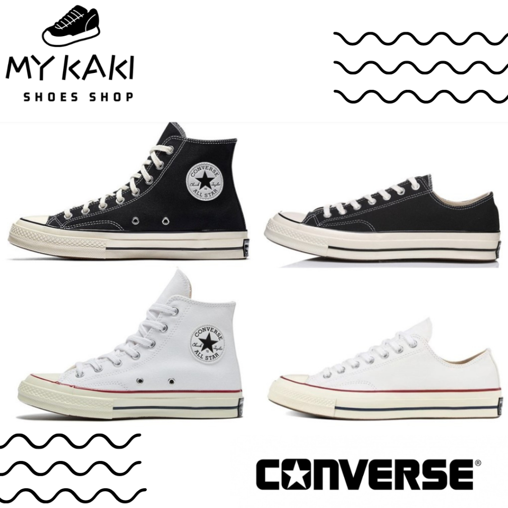 Special Price Converse Chuck Taylor All Star Classic 1970s Shoes Black White Unisex Sneakers Converse High Cut Low Cut