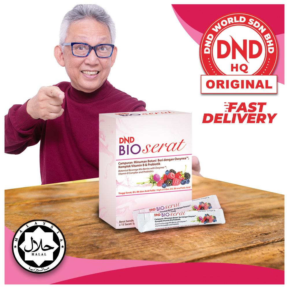 DND Bio Serat Campuran Minuman Botani Beri Dengan Oxxynea, Komplex Vitamin B & Probiotik (1 Botol)