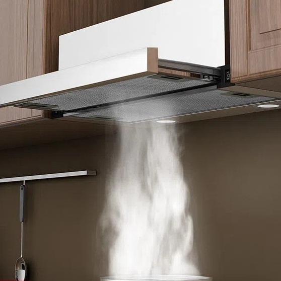 🎉Apartment Pull-out Kitchen Ventilator Small Mini Hidden Small Apartment Top Suction Kitchen Range Hood