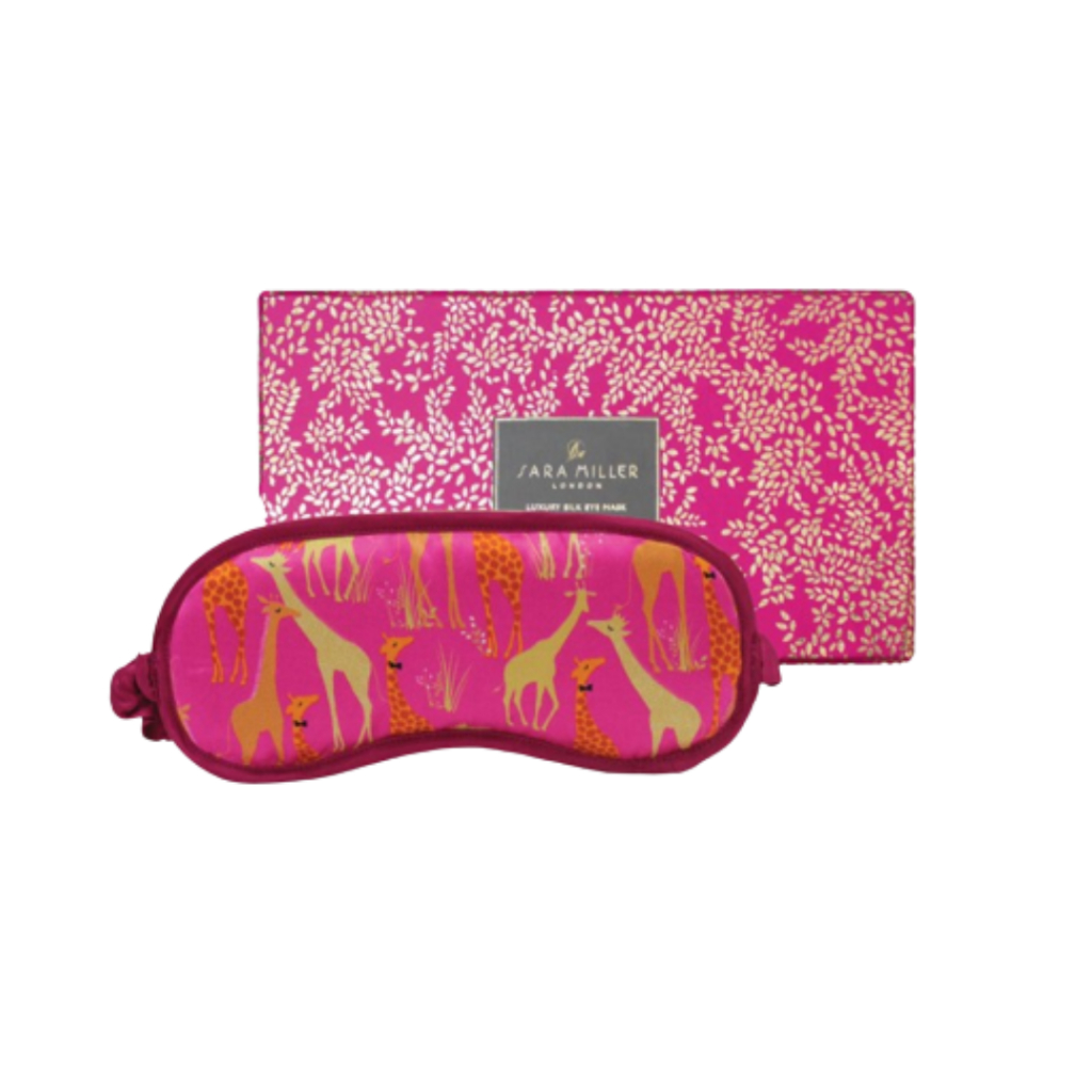 Sara Miller London Giraffe Silk Eye Mask - 296237H