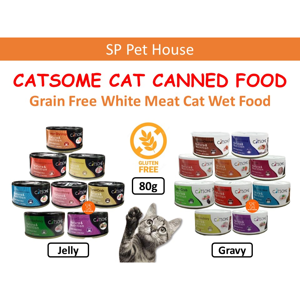 Catsome Grain Free Canned Cat Food In Gravy / Canned Cat Foo.. Cat