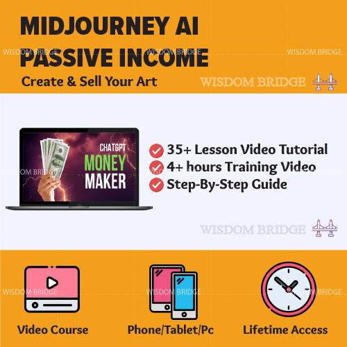 [Video Course] Midjourney AI for Passive Income: Create & Sell Your Art | ChatGpt Course ChatGpt 4 Chat Gpt ChatGpt-