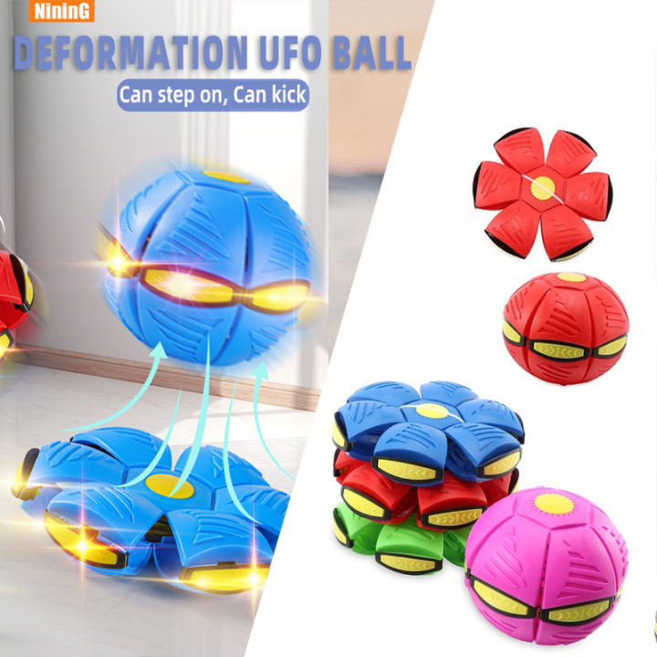 Magic Flying Saucer Ball UFO Flat Throw Disc Ball Toy Outdoor lato lato Ball bola mechamato viral permainan game 飞碟球玩具