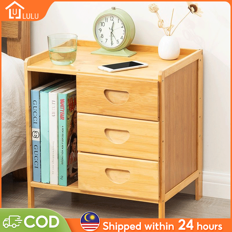 Bedroom Bedside Table Drawer Storage Bedroom Storage Bed Side Nordic Modern Style Bedside Table Bamboo Bedside Table