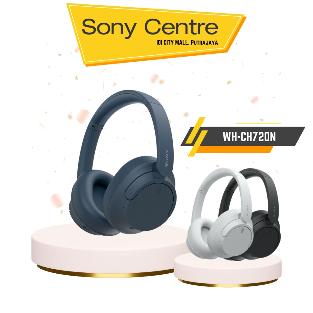 Sony WH-CH720N Wireless Noise Cancelling Headphone I 1 Year Sony Malaysia Warranty