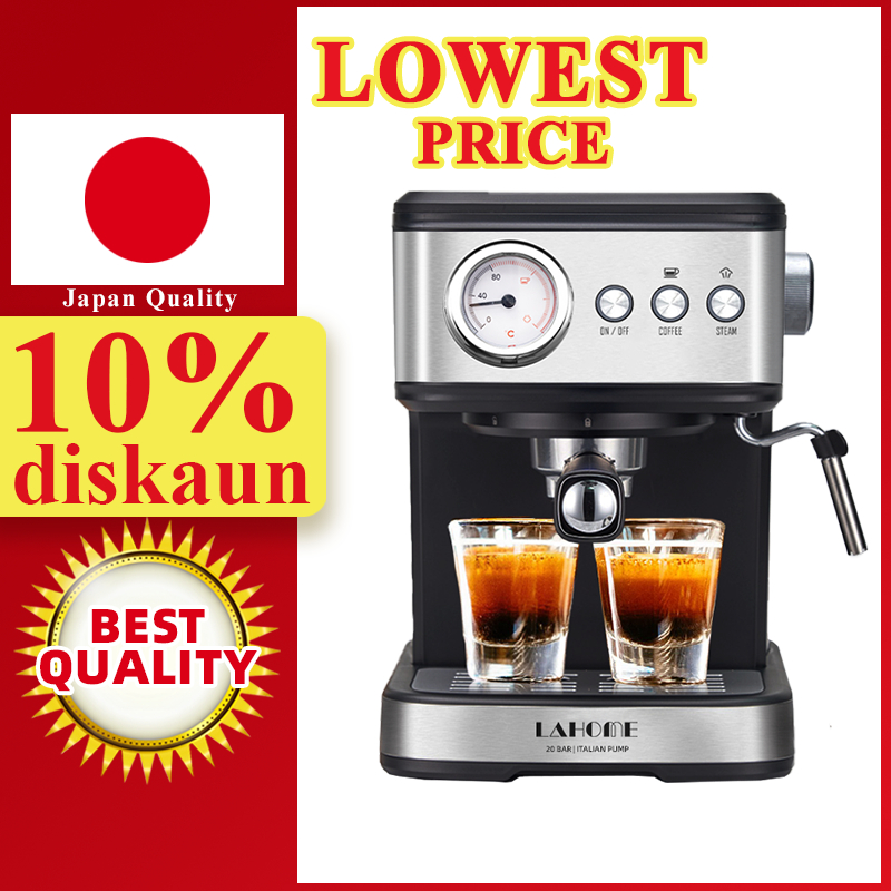 🎁LAHOME Espresso Coffee Maker Machine On Sale Milk Frother Wand Steamer Donlim 20 Bar Latte Cappuccino Rich Crema