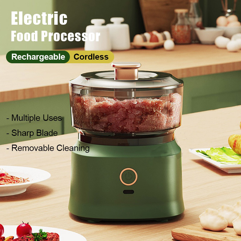 350ML Mini Food Blender Multifunctional Meat Blender Cordless Blender Electric Garlic Chopper Baby Food Processor 婴儿辅食机