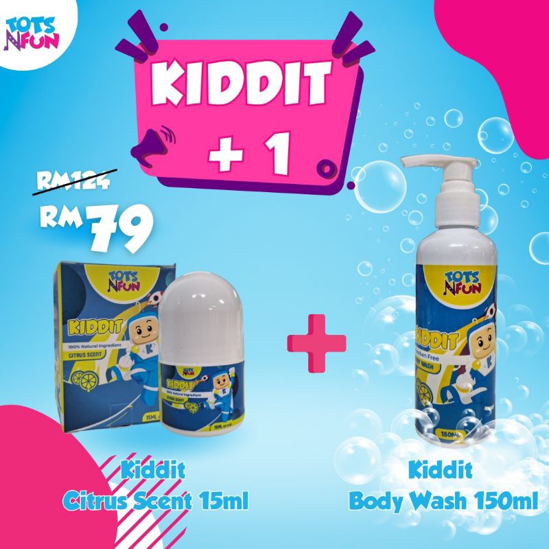 KIDDIT TAMBAH SELERA MAKAN ANAK + FREE GIFT BODY WASH